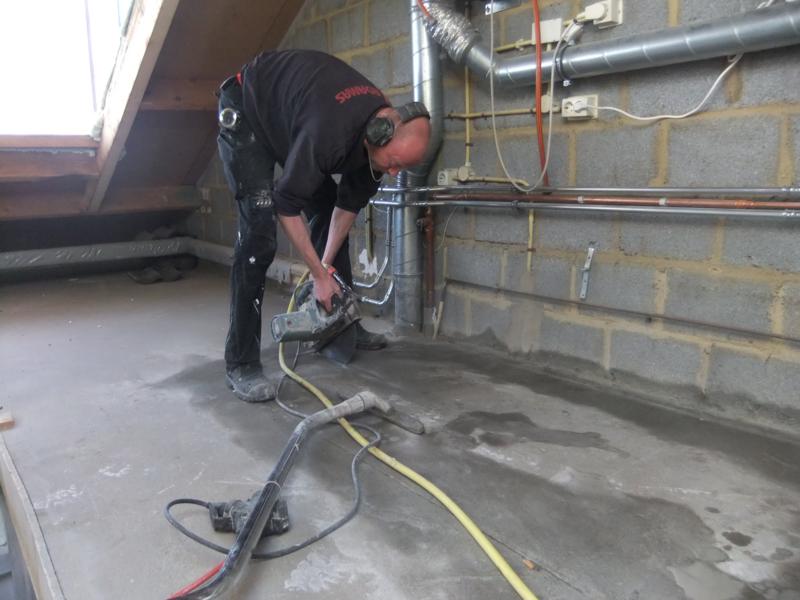 Zaagwerk tbv trapsparing